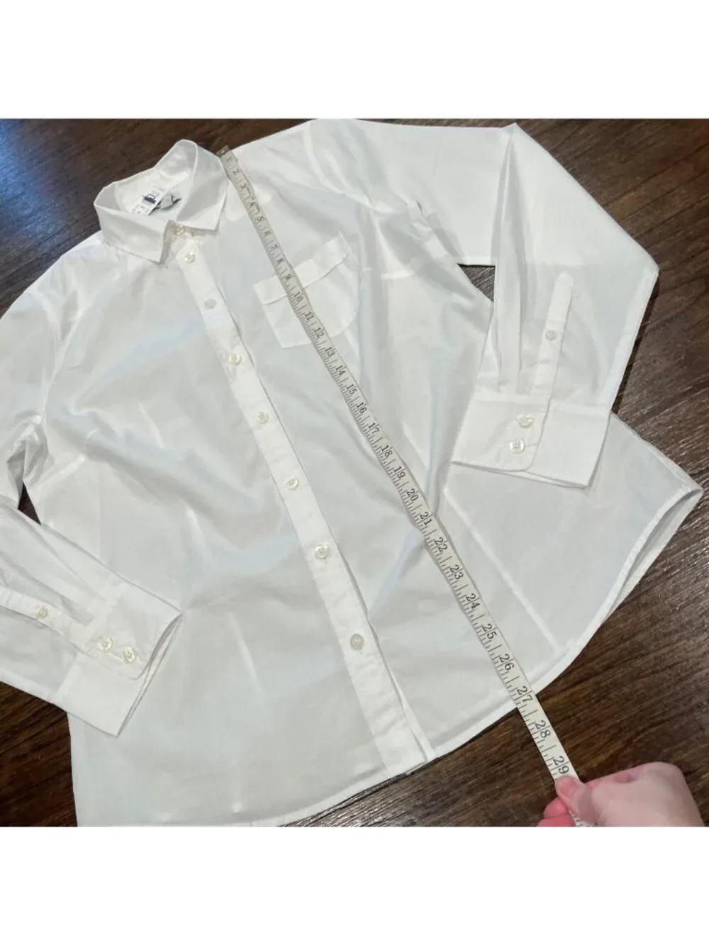 NWT J.Crew Factory Button-Up Shirt Sz M White Cotton Poplin Preppy Lightweight